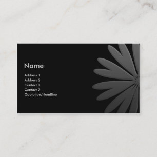 Grey To Silver Business Card