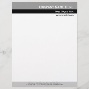 Grey Tones Letterhead Design