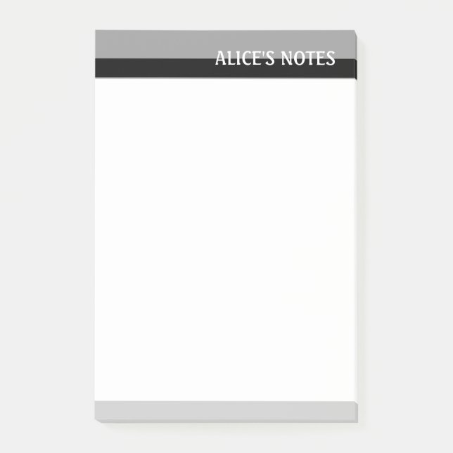 Grey Tones Post-it Notes (Front)