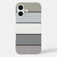 Grey Tones With Black Stripes On Watercolor Paper