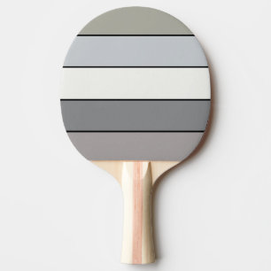 Grey Tones With Black Stripes On Watercolor Paper Ping Pong Paddle