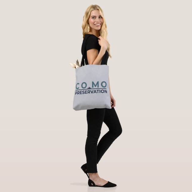 Grey Tote bag  (On Model)