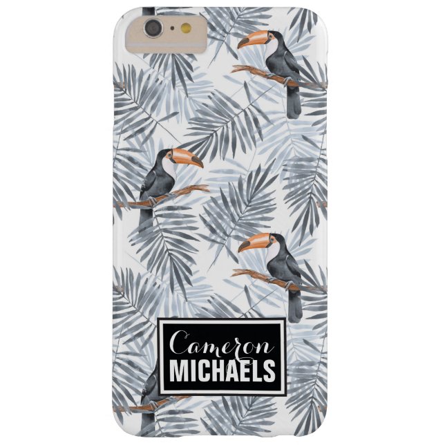 Grey Toucan | Add Your Name Case-Mate iPhone Case (Back)