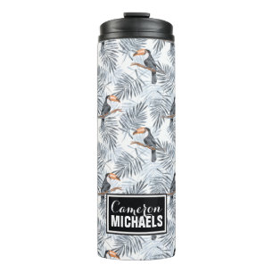 Grey Toucan   Add Your Name Thermal Tumbler