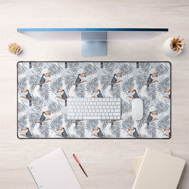 Grey Toucan Desk Mat (Office 1)