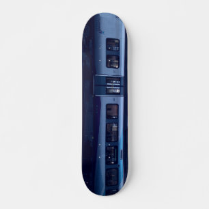 Grey train skateboard