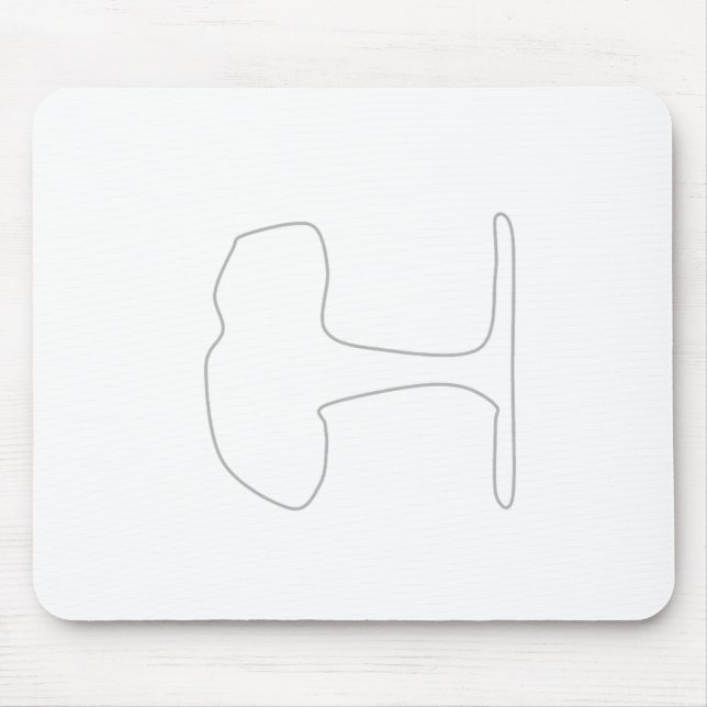 grey tree pad mouse pad (Front)