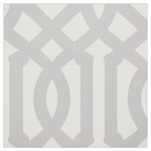 Grey Trellis Large Scale Fabric