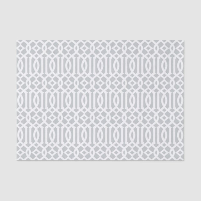 Grey Trellis | Tissue Paper (Front)