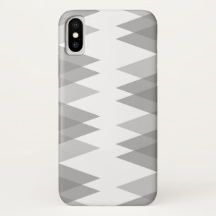 Grey triangles iPhone x case