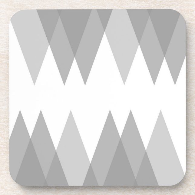 Grey triangles coaster (Front)