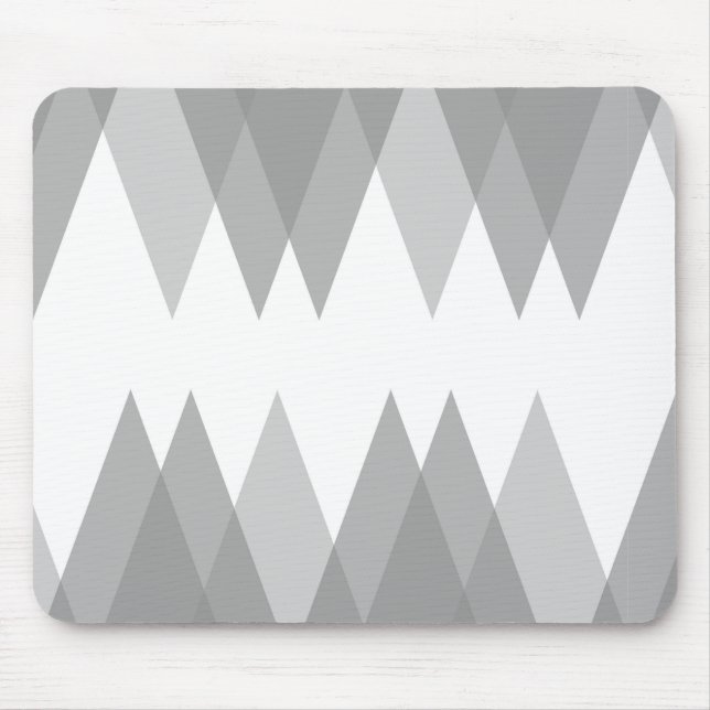 Grey triangles mouse pad (Front)
