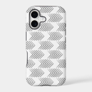 Grey Tribal Arrow Pattern