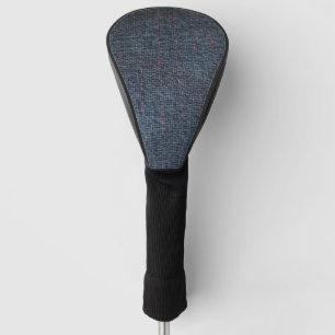 Grey tweed fabric golf head cover