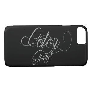 Grey Typography On Black Colour Guard Design iPhone 8/7 Case