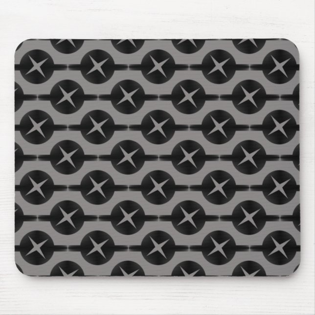 Grey Uncommon Circles Mousepad (Front)