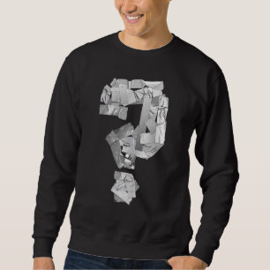 Grey Utility Tape Question Mark Riddle Sweatshirt