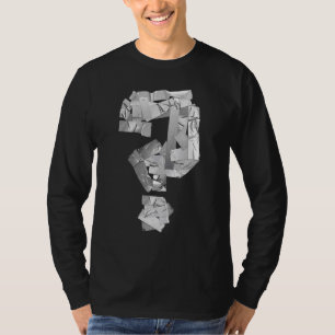 Grey Utility Tape Question Mark Riddle T-Shirt