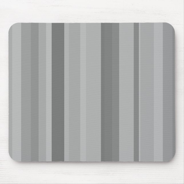 Grey vertical stripes mouse pad (Front)