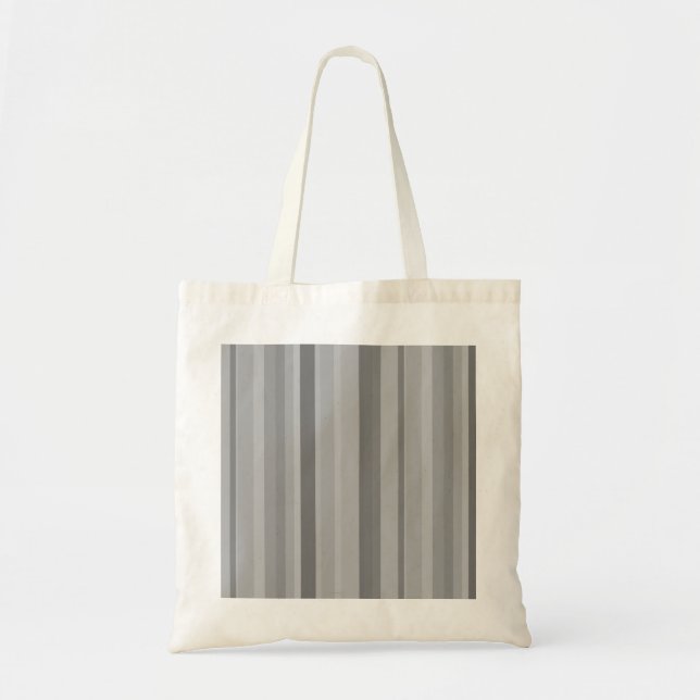 Grey vertical stripes tote bag (Front)
