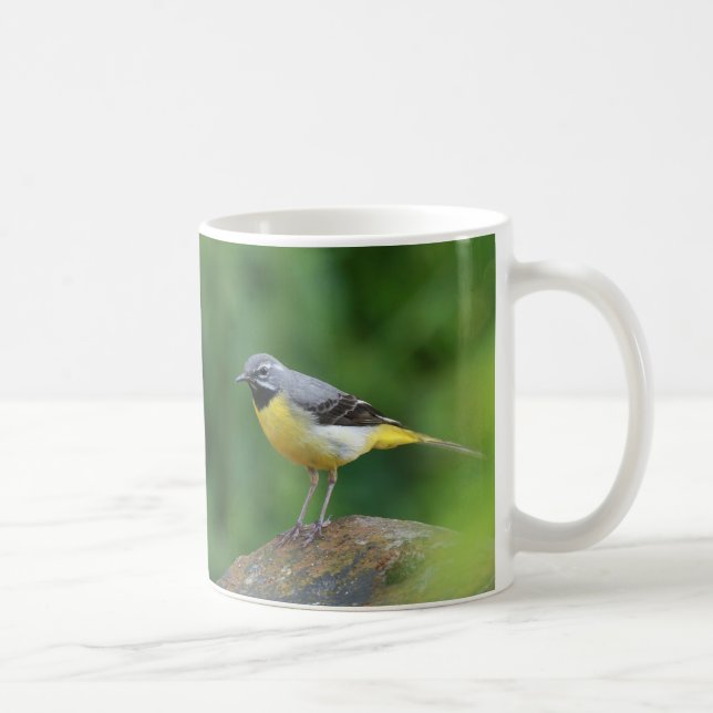 Grey Wagtail - bird Coffee Mug (Right)