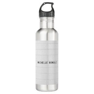 Grey Wall Bricks Design Plain Legible Modern 710 Ml Water Bottle