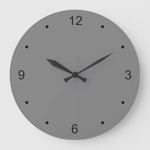 Grey Wall Clock