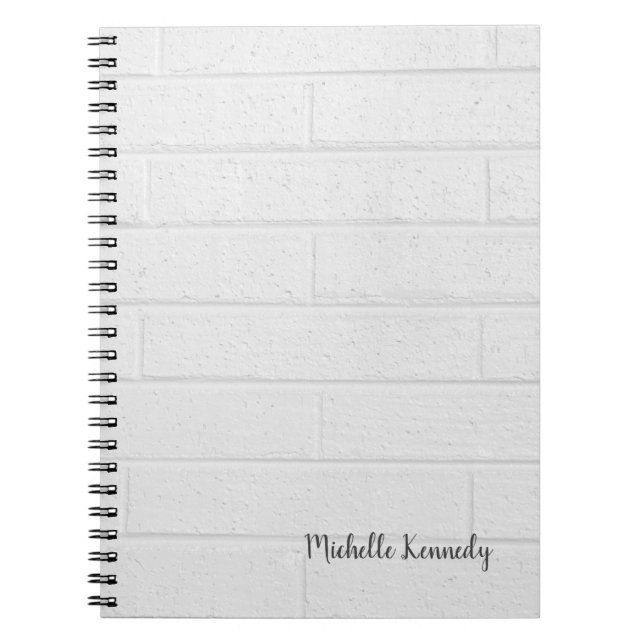Grey Wall Minimalist Professional Modern Notebook (Front)