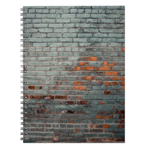 Grey wall paint notebook