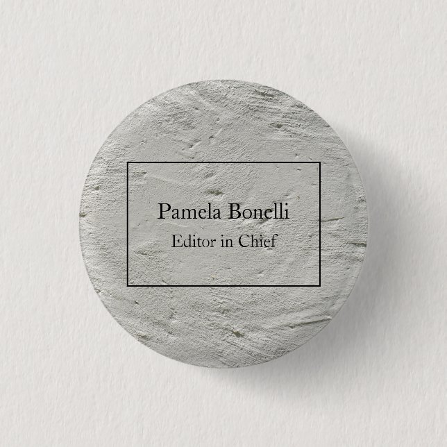 Grey Wall Professional Unique Classical Simple 3 Cm Round Badge (Front)