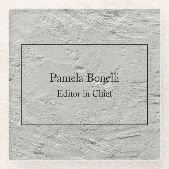 Grey Wall Professional Unique Classical Simple Glass Coaster (Front)