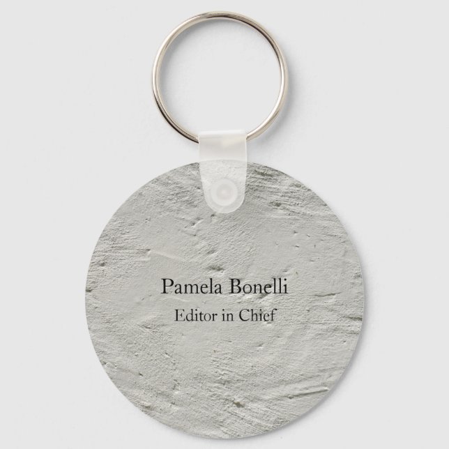 Grey Wall Professional Unique Classical Simple Key Ring (Front)