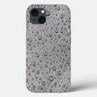 Grey water droplets Case-Mate iPhone case