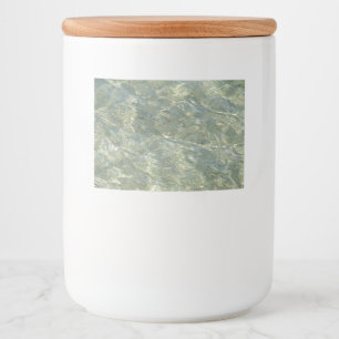 Grey water pattern Food and Beverage Label Set