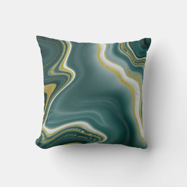  Grey watercolor abstract glitter  Cushion (Front)