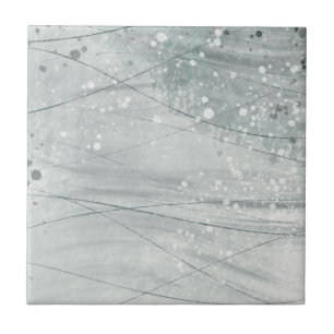 Grey watercolor ceramic tile