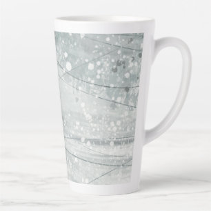 Grey watercolor latte mug