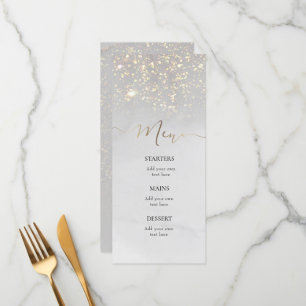 grey watercolor splash Menu