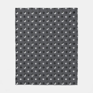 Grey Werewolf Moon Fleece Blanket