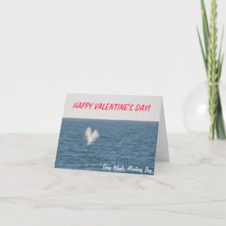 Grey Whale Valentines Day Card
