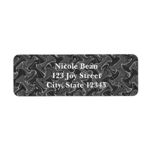 Grey & White Abstract Smoke 2 Boys Party Stickers