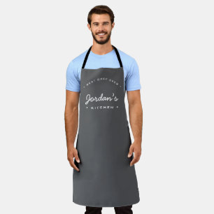 Grey White Best Chef ever Custom Your Kitchen  Apron
