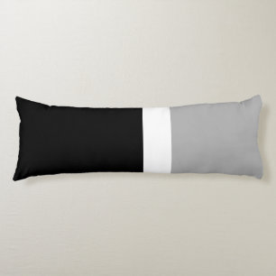 Grey White Black Colours Style Design  Body Cushion