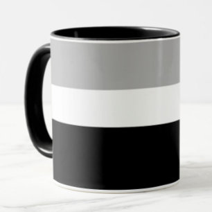 Grey White Black Colours Style Design  Mug