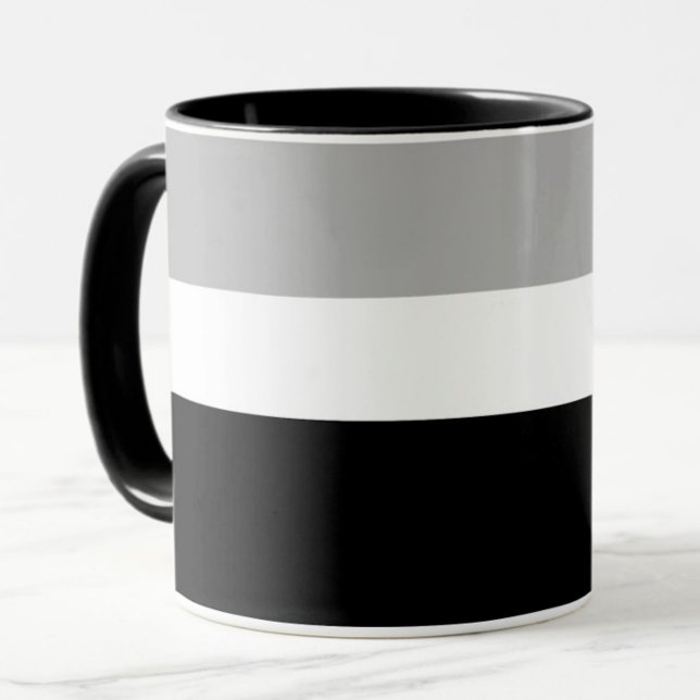 Grey White Black Colours Style Design  Mug (Creator Uploaded)