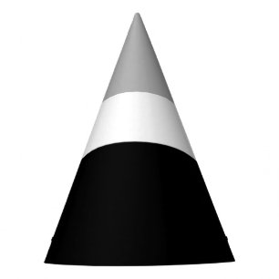 Grey White Black Colours Style Design Party Hat