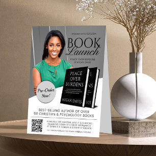Grey & White Book Launch Release Promotional