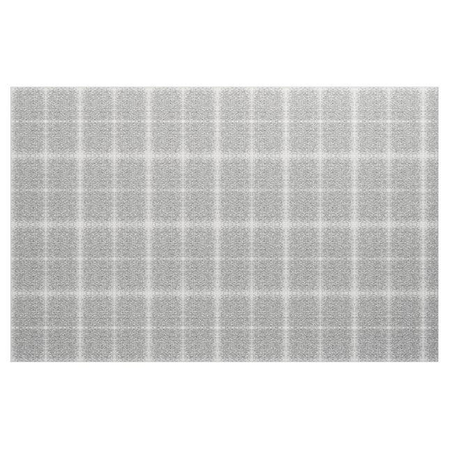 Grey White Brick Pattern Quilting Square Fabric (Yard)