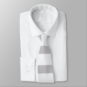 Grey White Candy Stripes Modern Tie