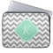Grey & White Chevron Stripe Custom Monogram
